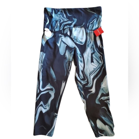 NWT Spanx Booty Boost 7/8 Leggings Marbled Blue - Picture 2 of 8